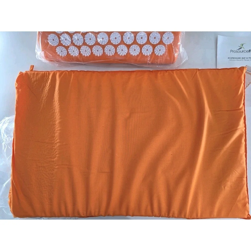 Acupressure‎ Mat and Pillow Set for Back/Neck Pain Relief and Muscle Relaxation